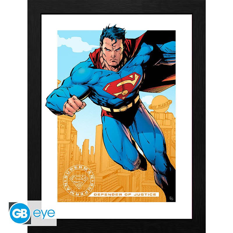 DC COMICS - Tirage encadré "Superman" (30x40)